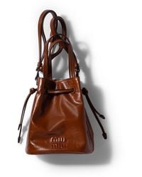 Miu Miu - Shiny Leather Pouch - Lyst