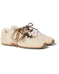 Miu Miu - New Balance X 530 Sl Suede And Mesh Sneakers - Lyst