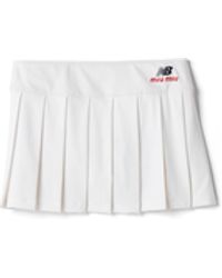 Miu Miu - Pleated Stretch Jersey Skirt - Lyst