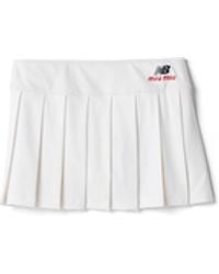 Miu Miu - Pleated Stretch Jersey Skirt - Lyst