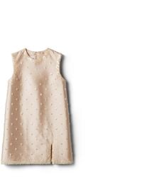 Miu Miu - Embroidered Silk And Wool Mini-Dress - Lyst