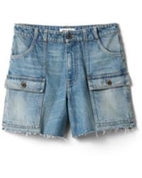 Miu Miu - Denim Bermudas - Lyst