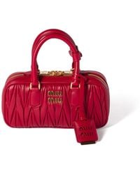 Miu Miu - Arcadie Matelassé Nappa Leather Mini-Bag - Lyst