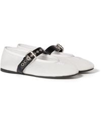 Miu Miu - Mesh Fabric Ballerinas - Lyst