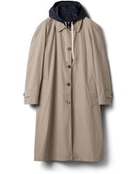 Miu Miu - Reversible Single-Breasted Panama Cotton And Technical Pongé Coat - Lyst