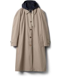 Miu Miu - Reversible Single-Breasted Panama Cotton And Technical Pongé Coat - Lyst