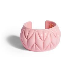 Miu Miu - Bracelet With Matelassé Motif - Lyst