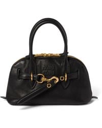 Miu Miu - Aventure Nappa Leather Top-Handle Bag - Lyst