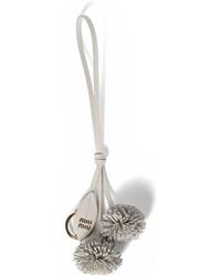 Miu Miu - Trick Leather Keyring - Lyst