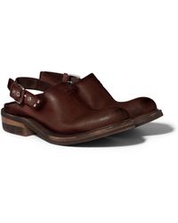 Miu Miu - Foule Leather Mules - Lyst