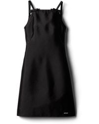 Miu Miu - Silk And Wool Mini-Dress - Lyst