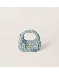 Miu Miu - Wander Matelassé Nappa Leather Hobo Mini-Bag - Lyst