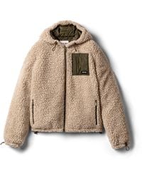 Miu Miu - Medium-Weight Teddy Down Jacket With Technical Pongé - Lyst