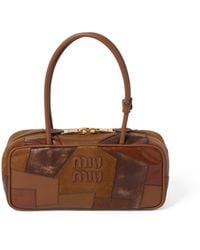 Miu Miu - Arcadie Leather Patchwork Bag - Lyst