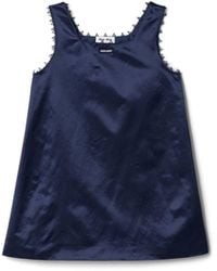 Miu Miu - Satin Mini-Dress - Lyst