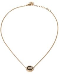 Miu Miu - Metal Necklace - Lyst