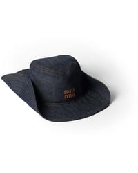 Miu Miu - Denim Cowboy Hat - Lyst