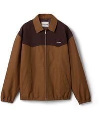 Miu Miu - Gingham Check Blouson Jacket - Lyst