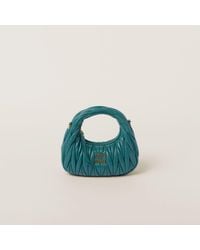 Miu Miu - Wander Matelassé Nappa Leather Hobo Mini-bag - Lyst