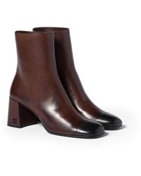 Miu Miu - Nappa Leather Booties - Lyst