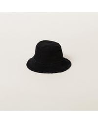 Miu Miu - Denim Bucket Hat - Lyst