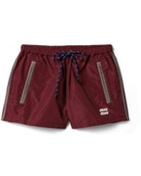 Miu Miu - Technical Fabric Shorts - Lyst