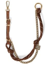 Miu Miu - Leather, Cord And Metal Trick Keyring - Lyst