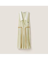 Miu Miu - Garment-Dyed Crepe De Chine Dress - Lyst