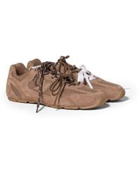 Miu Miu - New Balance X 530 Sl Suede And Mesh Sneakers - Lyst
