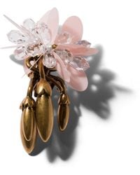 Miu Miu - Single Metal Earring With Crystals - Lyst