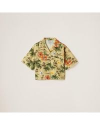 Miu Miu - Printed Silk Shirt - Lyst