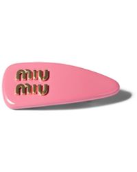 Miu Miu - Patent Leather Hair Clip - Lyst