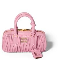Miu Miu - Arcadie Matelassé Nappa Leather Mini-Bag - Lyst