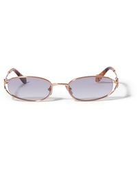 Miu Miu - Miu Logo Sunglasses - Lyst