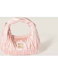Miu Miu - Wander Matelassé Satin Mini-Bag - Lyst