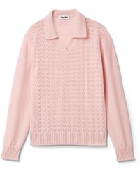 Miu Miu - Cashmere V-Neck Sweater - Lyst