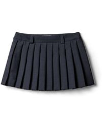 Miu Miu - Pleated Kid Mohair Miniskirt - Lyst