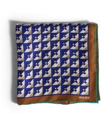 Miu Miu - Printed Silk Scarf - Lyst