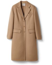 Miu Miu - Single-Breasted Double Cashmere Coat - Lyst