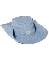 Miu Miu - Denim Cowboy Hat - Lyst