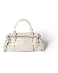 Miu Miu - Shiny Leather Handbag - Lyst