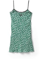Miu Miu - Crepe De Chine Mini-Dress - Lyst