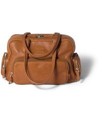 Miu Miu - Pocket Nappa Leather Top-Handle Bag - Lyst