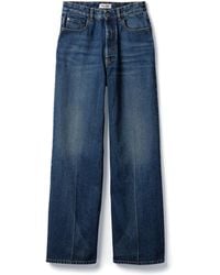 Miu Miu - Washed Denim Flared Jeans - Lyst