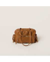 Miu Miu - Nappa Leather Top-Handle Bag - Lyst