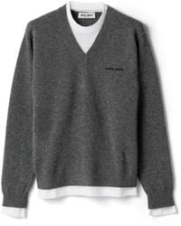 Miu Miu - Cashmere V-Neck Sweater - Lyst