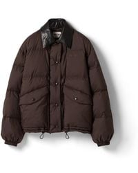 Miu Miu - Technical Pongé Cropped Down Jacket - Lyst