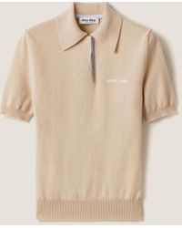 Miu Miu - Cashmere Polo Sweater - Lyst