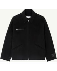 MM6 by Maison Margiela - Double-Faced Wool Zip Jacket - Lyst
