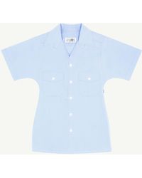 MM6 by Maison Margiela - Tailored Poplin Shirt - Lyst
